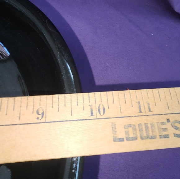 Fiesta footed serving bowl, Black color - Picture 5 of 5